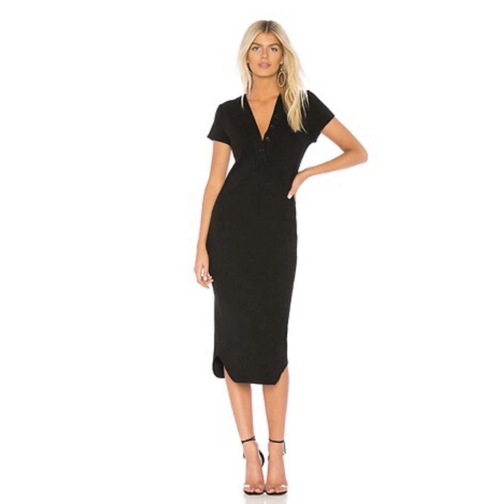 James Perse Rib Henley Dress | 1
